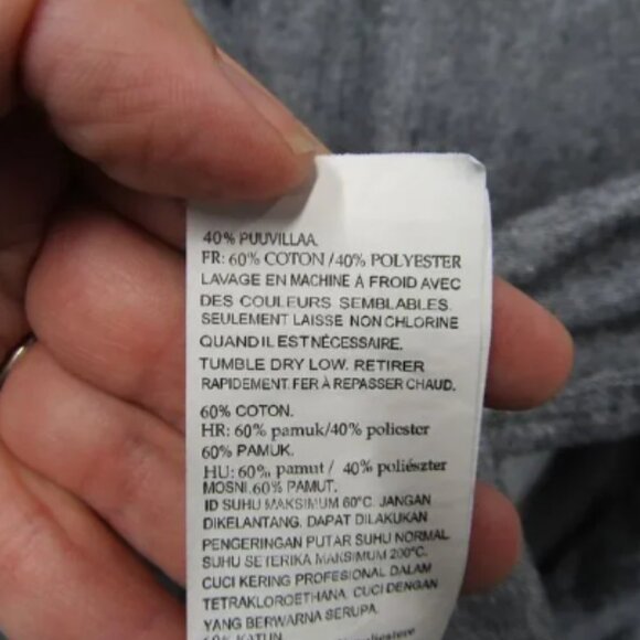 Burnside Gray Flannel Long Sleeve Button Front Shirt XL Embroidered Hops Beer - Picture 5 of 10